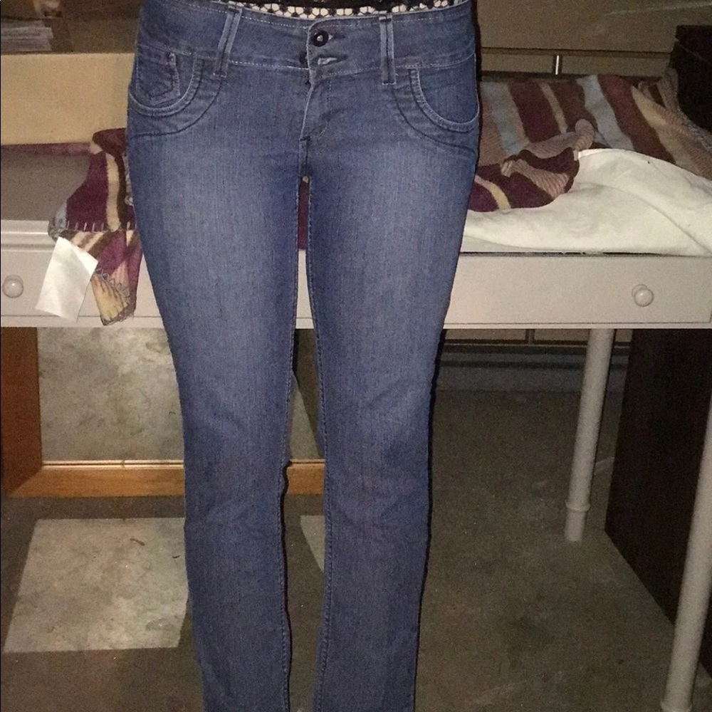 Skinny jeans, size 30.